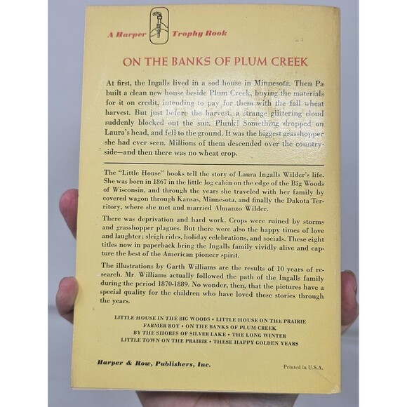 Vintage Lot (7) "Little House On The Prairie" Laura Ingalls Wilder Books (1971) - Picture 12 of 16